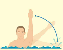 A person swimming in the water
AI-generated content may be incorrect.